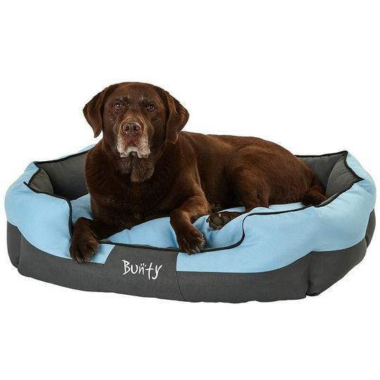 Anchor Soft Dog Bed Waterproof Washable Hardwearing Pet Basket Mat Cushion - Blue - X-Large - Bunty