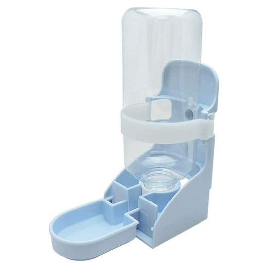 FVO - 2 in 1 Dog Water Bottle Portable Hanging Water Dispenser 500ml Used for Dog Cage Soft Water Bottle Automatic Detachable Water Fountain for Cats