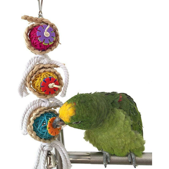 Perle Rare - Cage toy for budgies, parrots, cockatiels, conures, lovebirds or cockatoos,24x7cm