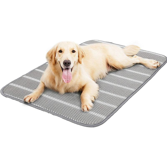 Dog Cat Cooling Mat, Gray 3D Mesh Pet Cooling Pad, Non-slip Fabric, Pet Cooling Pad, m
