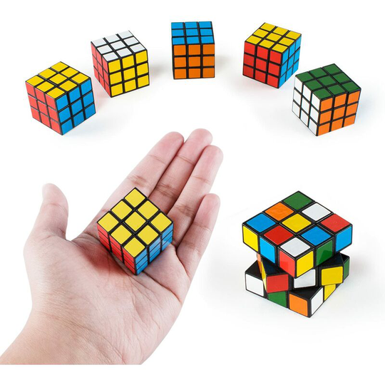 12 pieces of children's puzzle toys intelligence third level magic cube baby mini toys 3cm magic cube