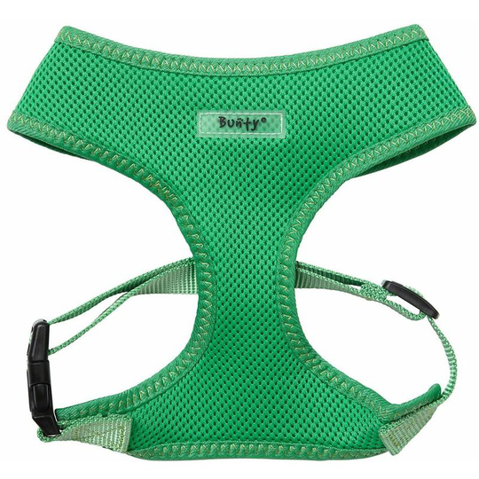 Soft Comfortable Mesh Breathable Fabric Dog Puppy Pet Adjustable Harness - Green - Large - Bunty