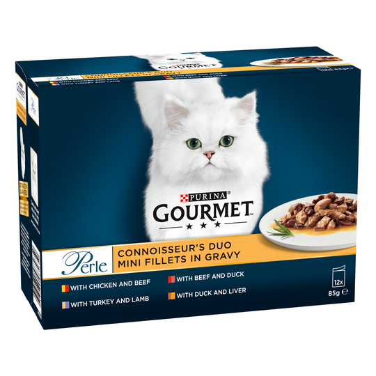 36 x 85g Gourmet Perle Pouches Mixed Pack - 26 + 10 Free!* - Connoisseur's Duo (36 x 85g)