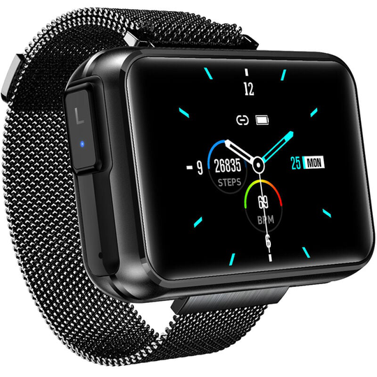 Smart Bracelet with BT Earbud Wireless Headphone Watch 2 in 1 Intelligent Bracelet Sleep Music Headset Sport Fitness Tracker Blood Pressure Heart
