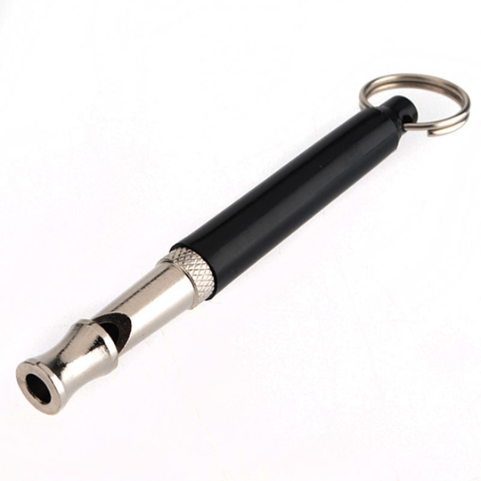 Pet Dog Training Supplies Obedience Adjustable UltraSonic Volume Whistle, Black - Black