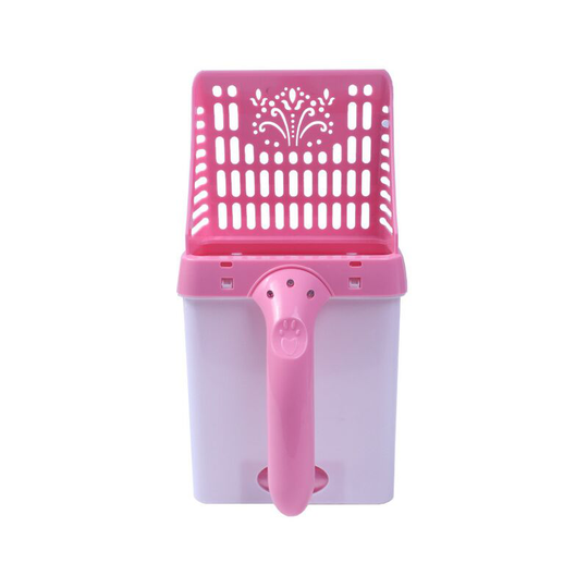 Pet Excavator Pet Shovel for Cat Pet Supplies Litter Shovel for Cat 2 in 1 30 * 15 * 16 Cm Rose