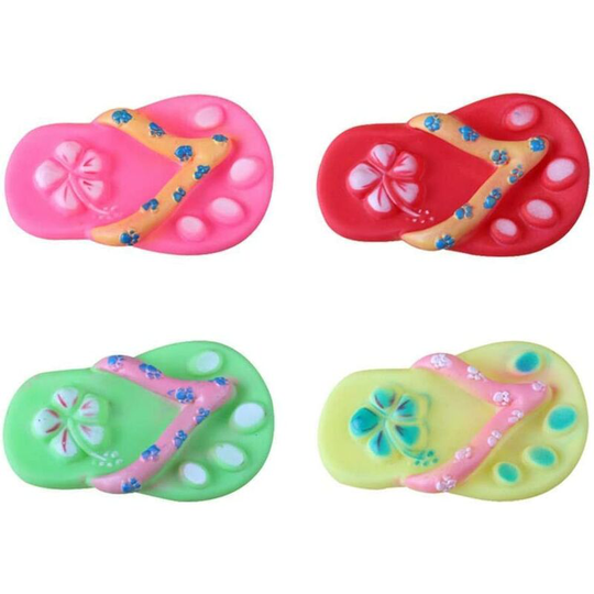 Pulabo Squeaky Rubber Dog Toy Flip-Flops Pattern Chew Toy High Quality Creative Popular Toy