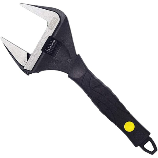 Deckon - Plumbing Wide-opening Wrench Non-slip Steel Holder, 12 Inch Plumbing Wide-opening Wrench Non-slip Steel Holder