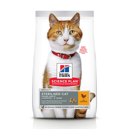 Hill's Science Plan Sterilised Cat Young Adult Chicken - 3kg