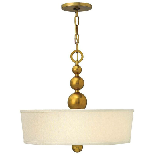 Elstead Zelda - 3 Light Ceiling Pendant Vintage Brass, E27