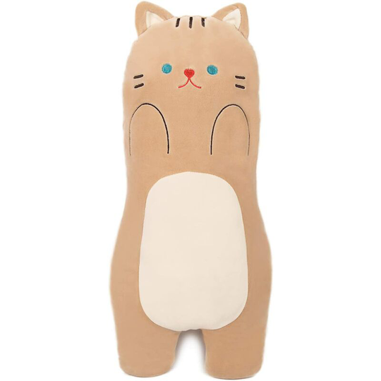19.6'' Soft Cat Plush Pillow,Kawaii Kitten Sleeping Hugging Pillow,Stuffed Animal Plushie Throw Toy for Home Decor,Birthday, Valentine