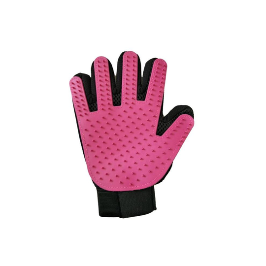 (Rose Red Right Glove-Right Hand) Pet Dog Cat Grooming Cleaning Magic Glove Hair For Dirt Remover Deshedding Brush