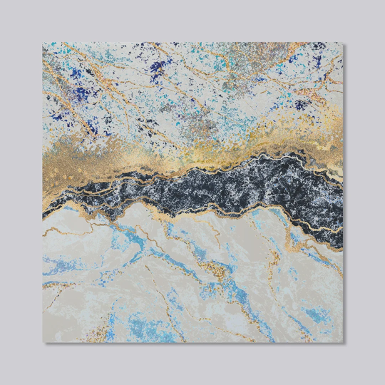 Stone Texture Designer Mirror Art Print