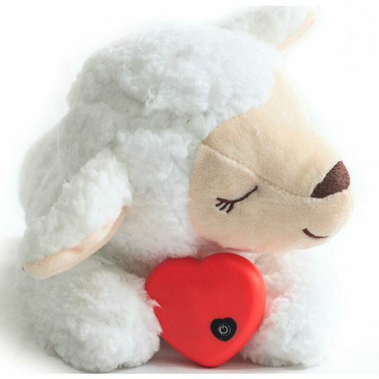 Puppy Toy - Behavioral Aid, Heartbeat - Little Buddy Heart Beat Sheep White Dog Toy 1 Unit -