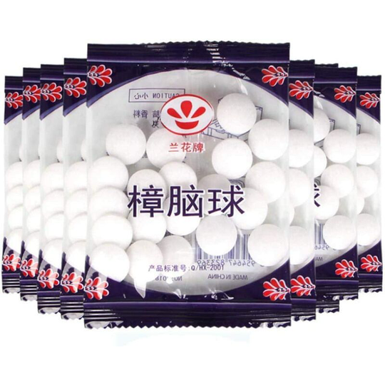 Perle Rare - Anti Moth Clothes And Closet Air Purification Insect Control Health Balls, 8 Packs