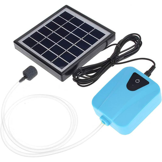 Solar Powered Oxygen Air Pump for Aquarium Fish Tank Water Oxygenator Pond Aerator Air Pump