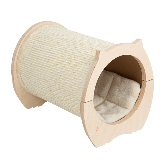 Natural Paradise Scratching Mat Cat Bed - Peony - 41 x 30.5 x 32.5 cm (L x W x H)