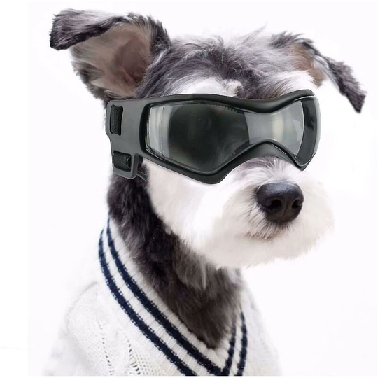Dog Goggles Uv Waterproof Windproof Adjustable Dog Sunglasses Fashion Dog Goggles Suitable For Small And Medium Dogs (black)