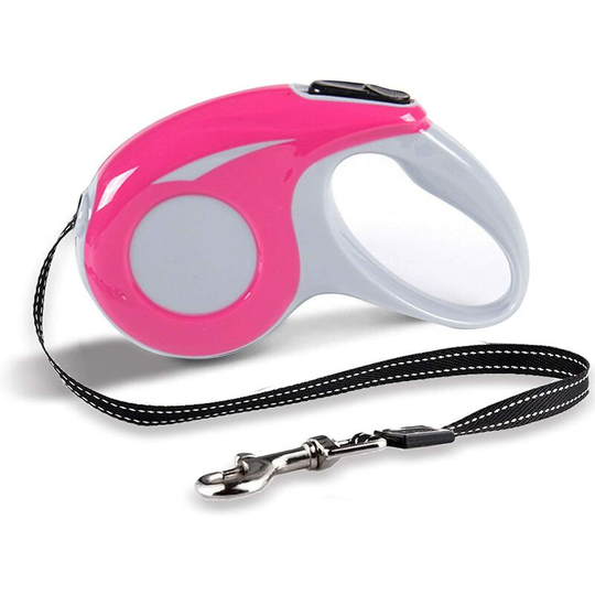 Retractable Dog Leashes, 5m Retractable Dog Leash, Flexi Retractable Dog Leash, Suitable for Small and Medium Sized Cats and Dogs, Maximum 15kg (Red)