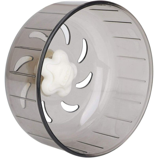 Litzee - 13cm Translucent Hamster Running Exercise Wheel Plastic Small Pet Toy Rat Running Play Toy for Small Hamster Baby Rat Gerbils Dwarf Hamster