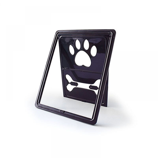 Dog Cat Flap, Magnetic Pet Door, Easy Installation Cat Door Cat Flap Mosquito Net - Black