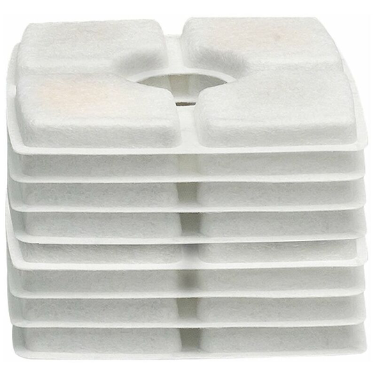Cat Water Fountain Filters Square Pet Water Dispenser Filters Active Carbon Resin Filter (8PCS)