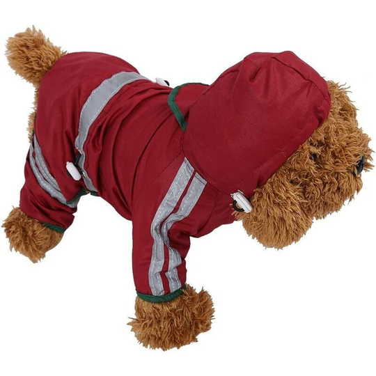 Waterproof Dog Jacket Hooded Raincoat Puppy Waterproof Clothes for Small and Medium Dogs (XL)