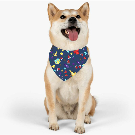 2pcs Adjustable Dog Bandana Triangle Shape Saliva Towel Pet Supplies