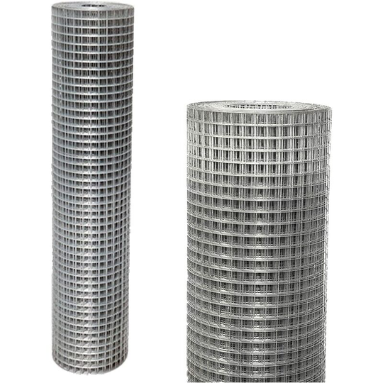 Day Plus - 3ftX49ft Galvanized Welded Wire Gauze Welded Wire Mesh No Rust Mesh Hot-dipped Galvanized Welded Wire Mesh Fencing 0.04in Wire Chicken