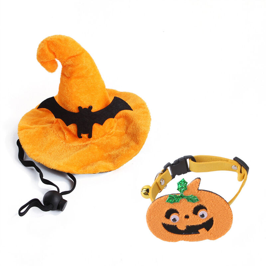 Pet Bat Costume Cat Cosplay Witch Hat Wizard Hat Pet Headpiece Clothing for Small Cats Kitten Dog Pet Halloween Theme Party