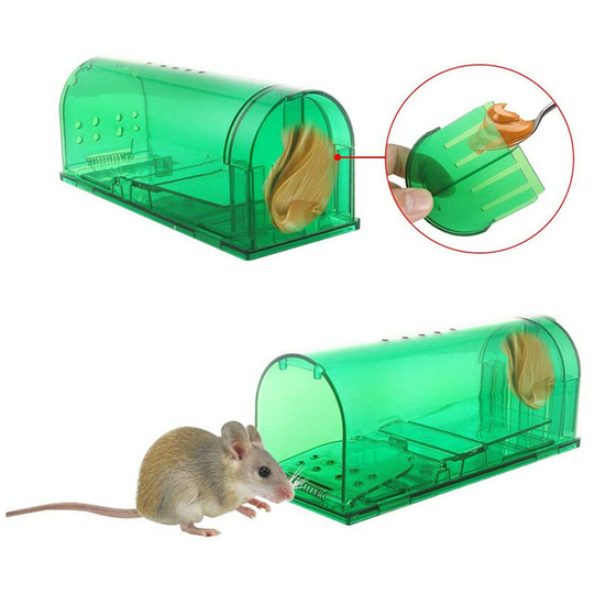Sun Flowergb - 2 Pack) Mouse Trap - Catch and Release Mouse Traps That Work - Safe Mouse Trap for Mice/Pets (Dog/Cat) Best Indoor/Outdoor Non-Killer