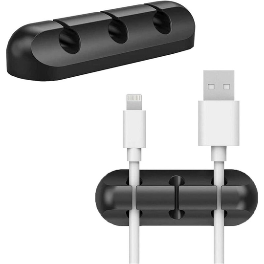 Osqi - 2Pcs Cable Clips Cable Management Organizer, Adhesive Hooks, Cable Holder for Power Cables and Cables for Charging Accessories, Mouse Cable,