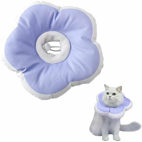 Soft Kitten Collar, Padded Kitten Collar with Adjustable Drawstring, Anti-Bite and Comfortable Recovery Collar for Pet(S)