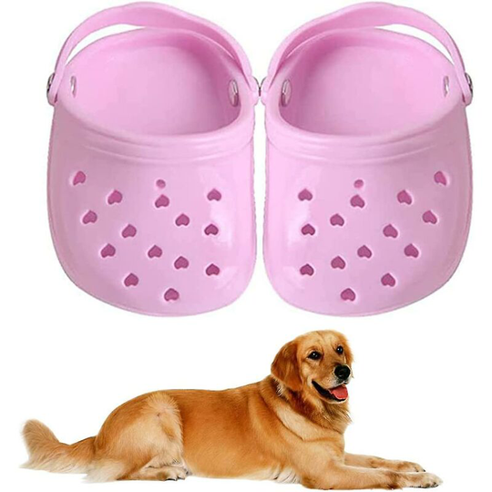 Deckon - Pairs Pet Dog Shoes Breathable Mesh Dog Sandals Lovely Holey Comfortable Puppy Slippers Rugged Anti-slip Sole Candy Colors Small Dog Shoes