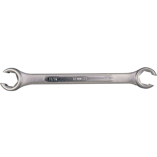 Imperial Flare Nut Spanner, Chrome Vanadium Steel, 3/4in. x 7/8in - Kennedy