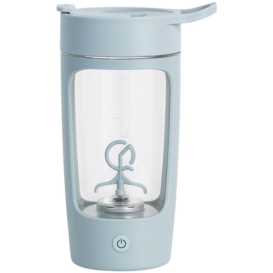 Pesce - Electric Shaker Bottle,Shaker Bottles For Protein Mixes, USB-Rechargeable Protein Shakes, For Coffee, Milkshakes Blue