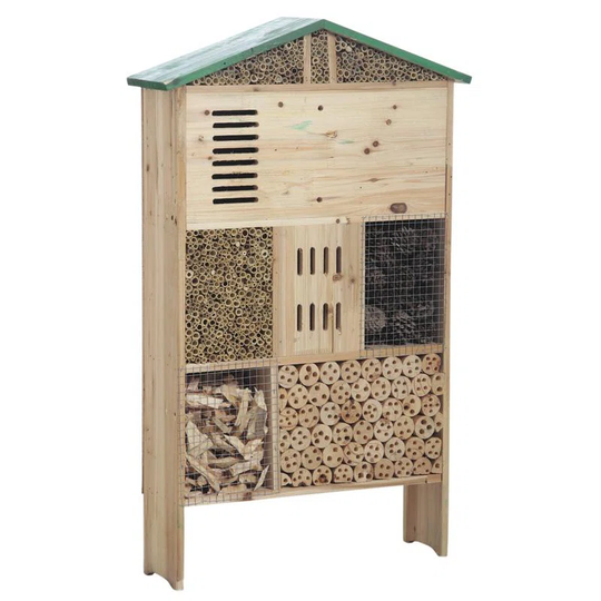 Pyrrhos Wooden Free Standing Ladybird House