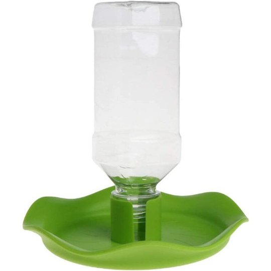 2Pcs Reptile Automatic Water Dispensers - Basin Drinking Fountain Reptile Water Bottle Turtle Lizard Water Tray Feeder