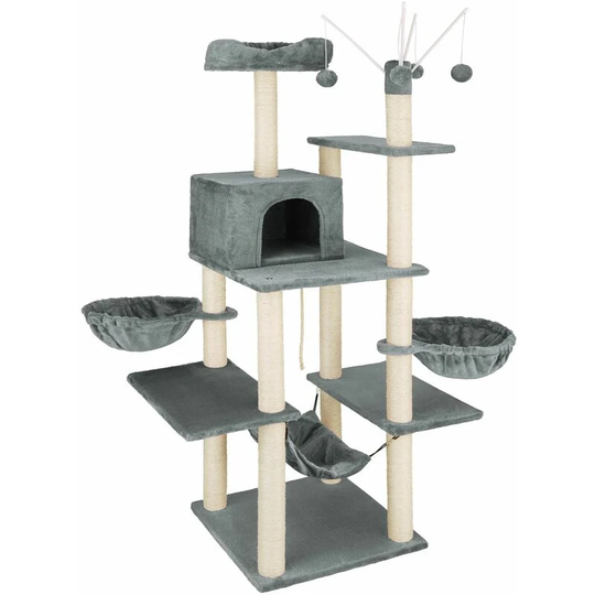 Cat tree scratching post Lilou - cat scratching post, cat tower, scratching post - dark grey - dark grey