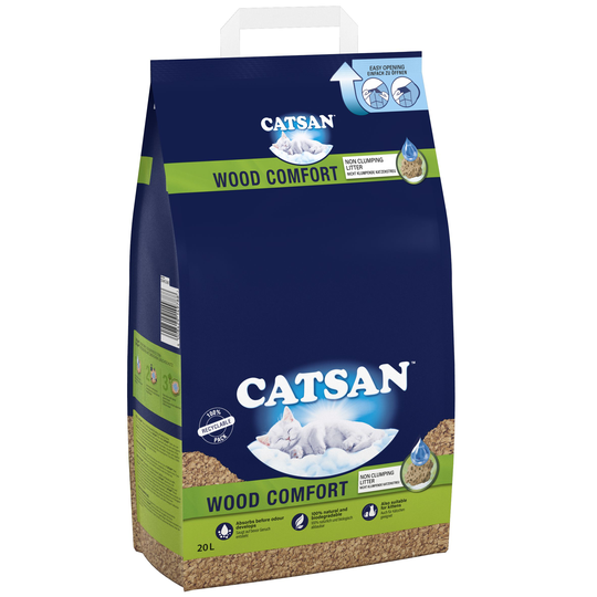 Catsan Wood Comfort - Economy Pack: 2 x 20l