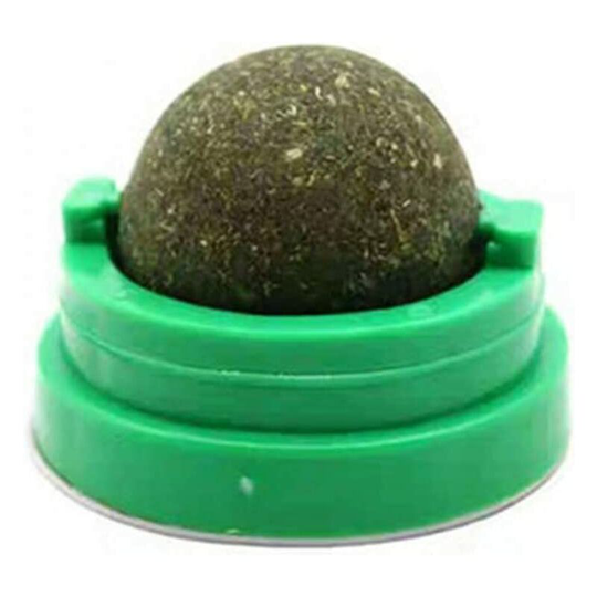 Rotate Natural Catnip Ball Cat Treats Pet Toys Funny Home Chasing For Kitten Lollipop Mint Stick Dental Chews Teeth