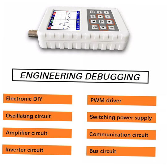Superseller - dso pro Digital Oscilloscope Handheld Oscilloscope Mini Palm Size Oscilloscope with 5M Bandwidth 20MS/s Sampling Rate