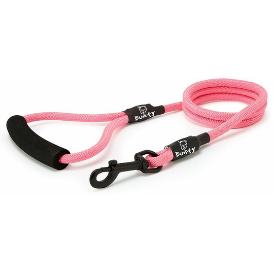 Strong Nylon Rope Dog Puppy Pet Lead Leash with Clip for Collar Harness - Pink - X-Large - Bunty