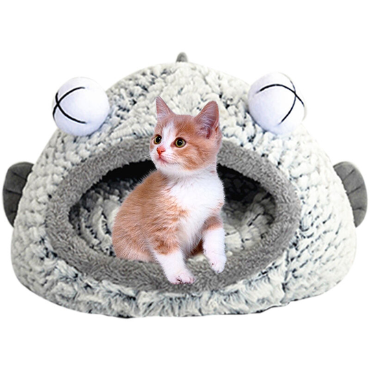 Soft Cat Kitten Bed Small Dog Beds Comfortable Pet Bed Puppy Cushion Kennel Portable Warm Pet Basket Supplies Washable