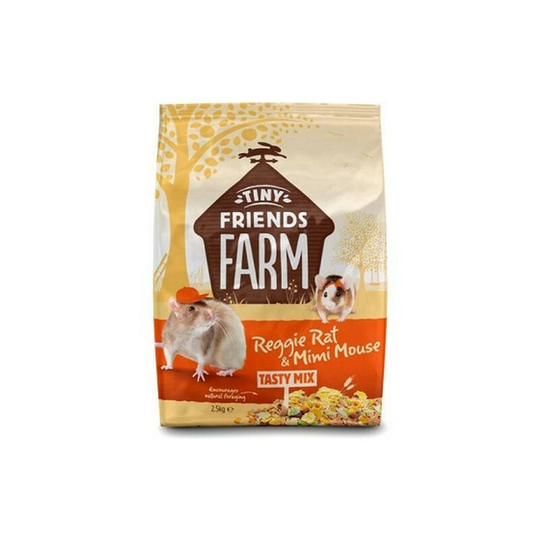 Tiny Friends Farm Reggie Rat & Mimi Mouse Tasty Mix (2.5kg) (May Vary) - May Vary - Supreme