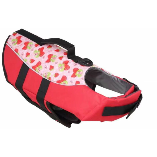 Perle Raregb - Pet Bath Jersey Pet Rescue Vest Mermaid Reflective Swimsuit Bath Jersey Whale, (JSY07 Red) m