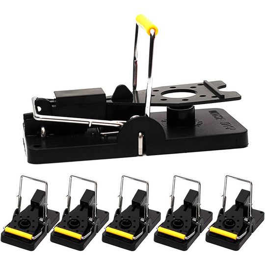 Perle Rare - Reusable Plastic Mouse Trap Rats, 6PCS Professional Homemade Mouse Trap for Indoors and Outdoors, Easy to Use Rat Traps Safe for Family