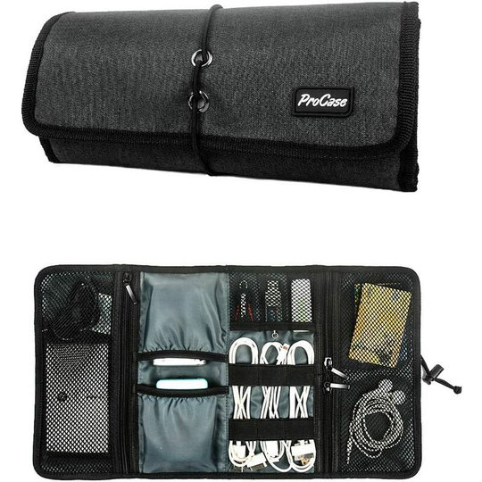 Betterlifegb - Travel Gear Organizer Electronics Accessories Bag, Small Gadget Carry Case Storage Bag Pouch for Charger usb Cables sd Memory Cards