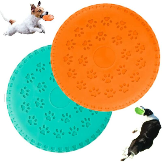 Dog Disc 2 Pcs Dog Frisbee Dog Toy Frisbee Dog Toy Frisbee for Dog Training Outdoor Activities for Large Dogs