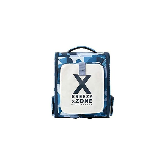 Small Dog Backpack, Expandable Collapsible Soft Padded Cat Backpack for Kitten, Puppy and Small Animals (Blue)